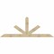 Ekena Millwork Saratoga Rough Sawn Timber Gable Bracket, Douglas Fir, 108"W x 40"H x 6"D x 6"F, 9/12 Pitch GBW108X40X0606SAR00RDF - alternate 1